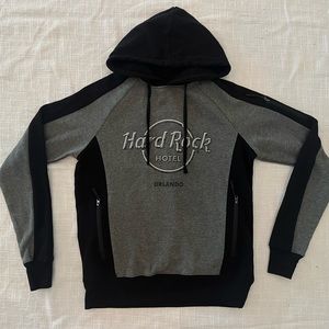 HARD ROCK HOTEL ORLANDO *like new dual toned men’s hoodie sweater | XS